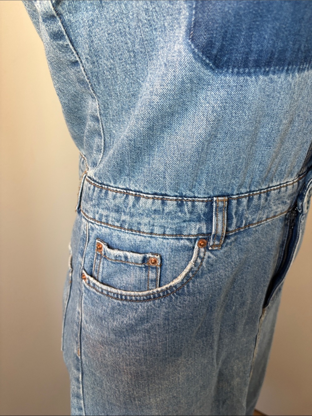 Zara Blue Denim Midi Dress - Picture 3 of 12